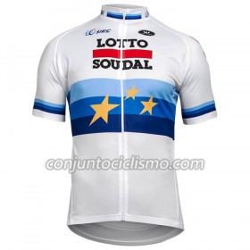 Maillot mangas cortas 2018 Lotto Soudal Campeonato de Europa